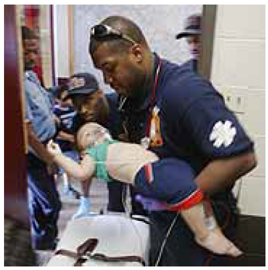 By Tim Dillon, USA TODAY    Washington, D.C., paramedic Carlton Pinkney tends to an infant who was choking. Despite efforts to improve, Washington has one of the lowest save rates among big-city emergency medical services.